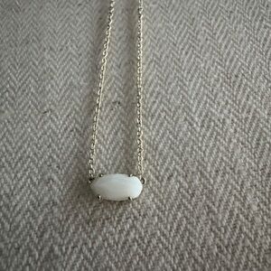 Kendra Scott Elisa Gold Pendant Necklace in White